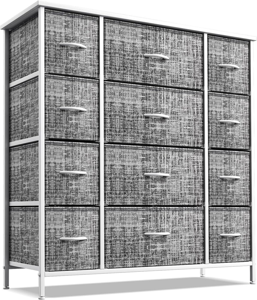 Sorbus Dresser with 12 Drawers - Chest Organizer Unit with Steel Frame Wood Top and handle - Large Dresser for Bedroom, Nursery & etc